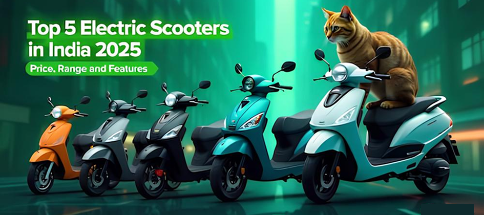 Top 5 Electric Scooters in India for 2025